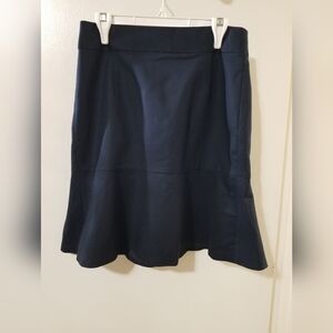 NWT Banana Republic Black Flounce Hem A-Line Skirt Size 2